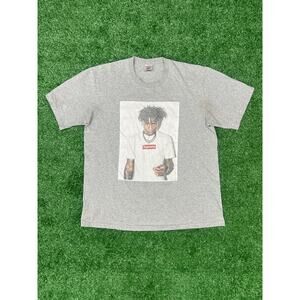 Supreme NBA Youngboy T-Shirt Gray SZ Medium